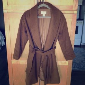 EUC H&M Camel Wrap Coat